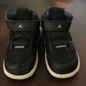 Size 6C Jordan’s black and gray